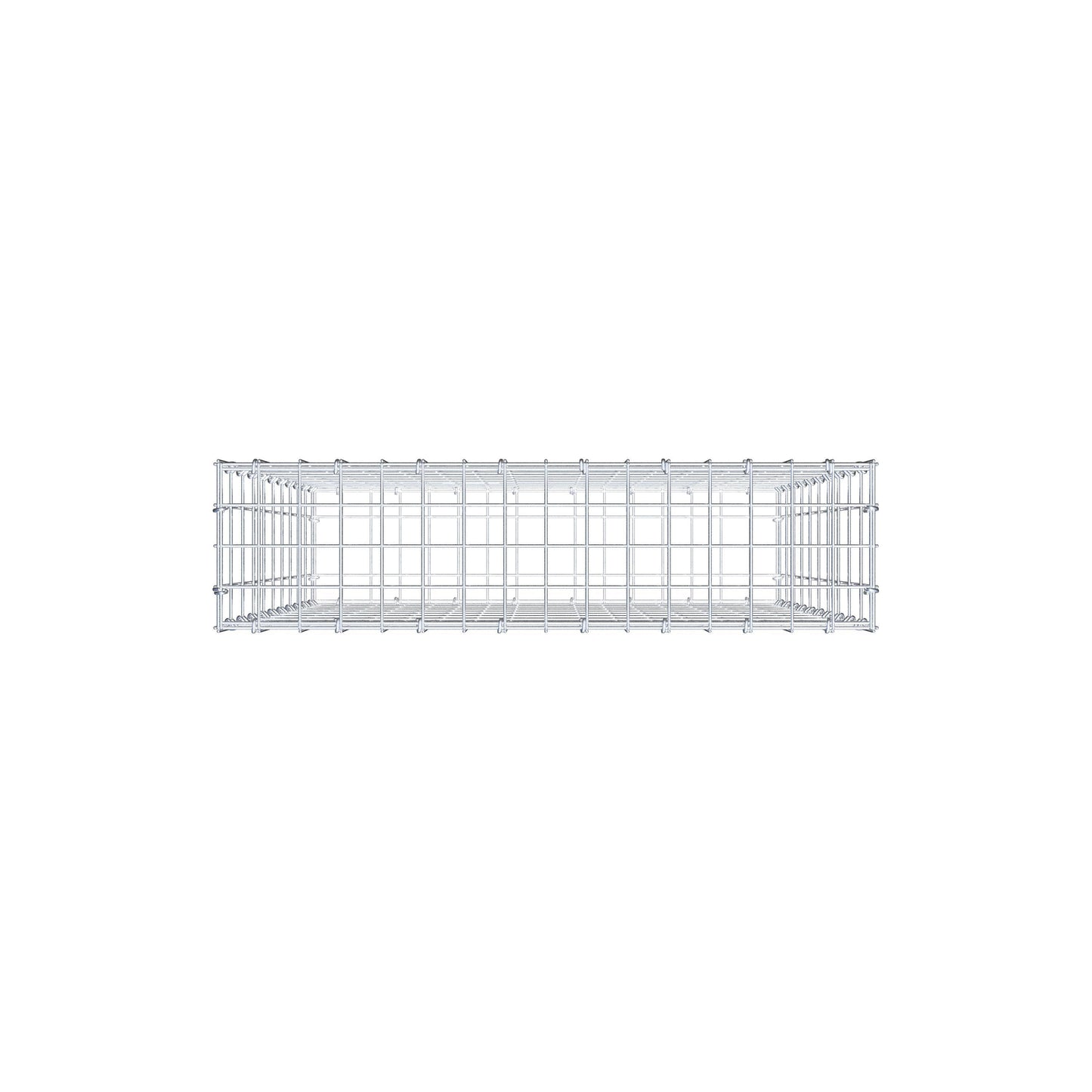 Schanskorf 100 cm x 80 cm x 20 cm (L x H x D), maaswijdte 5 cm x 10 cm, C-ring