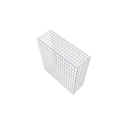 Monteret gabion type 2 100 cm x 90 cm x 30 cm, maskestørrelse 5 cm x 10 cm, C-ring