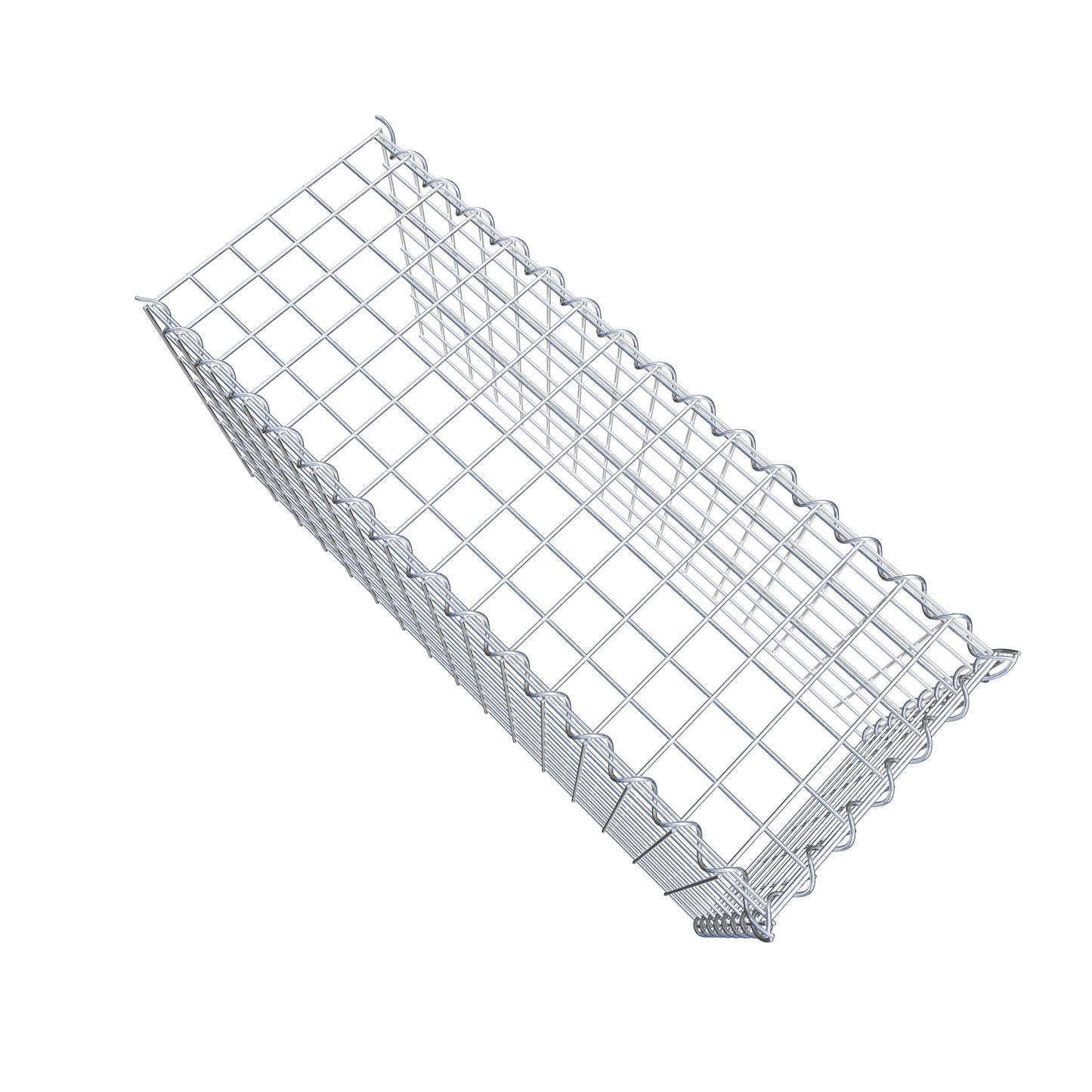 Gabião tipo 4 80 cm x 40 cm x 30 cm (C x A x P), malhagem 5 cm x 5 cm, espiral