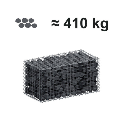 Gabion 100 cm x 50 cm x 50 cm (L x H x D), maskestørrelse 5 cm x 5 cm, spiral