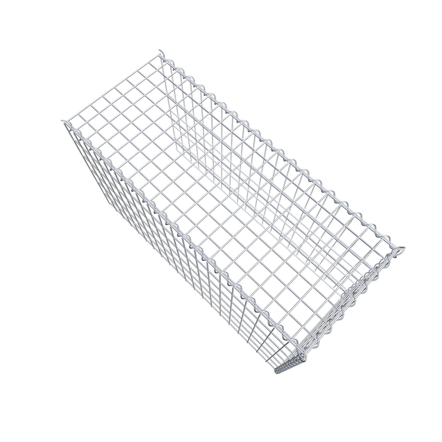 Add-on schanskorf type 4 100 cm x 60 cm x 40 cm (L x H x D), maaswijdte 5 cm x 10 cm, spiraalvormig