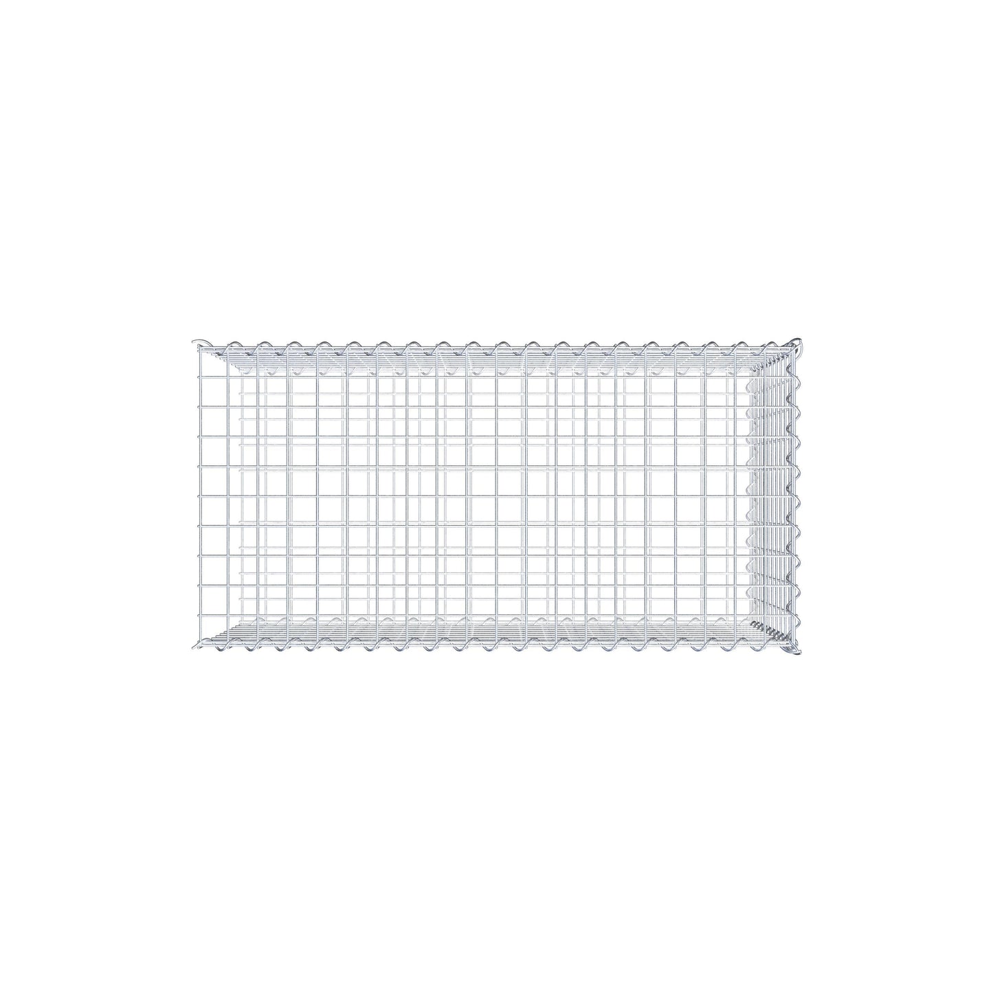 Add-on schanskorf type 2 100 cm x 50 cm x 50 cm (L x H x D), maaswijdte 5 cm x 5 cm, spiraalvormig