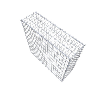 Gabion 100 cm x 100 cm x 30 cm (L x H x P), mailles 5 cm x 10 cm, spirale
