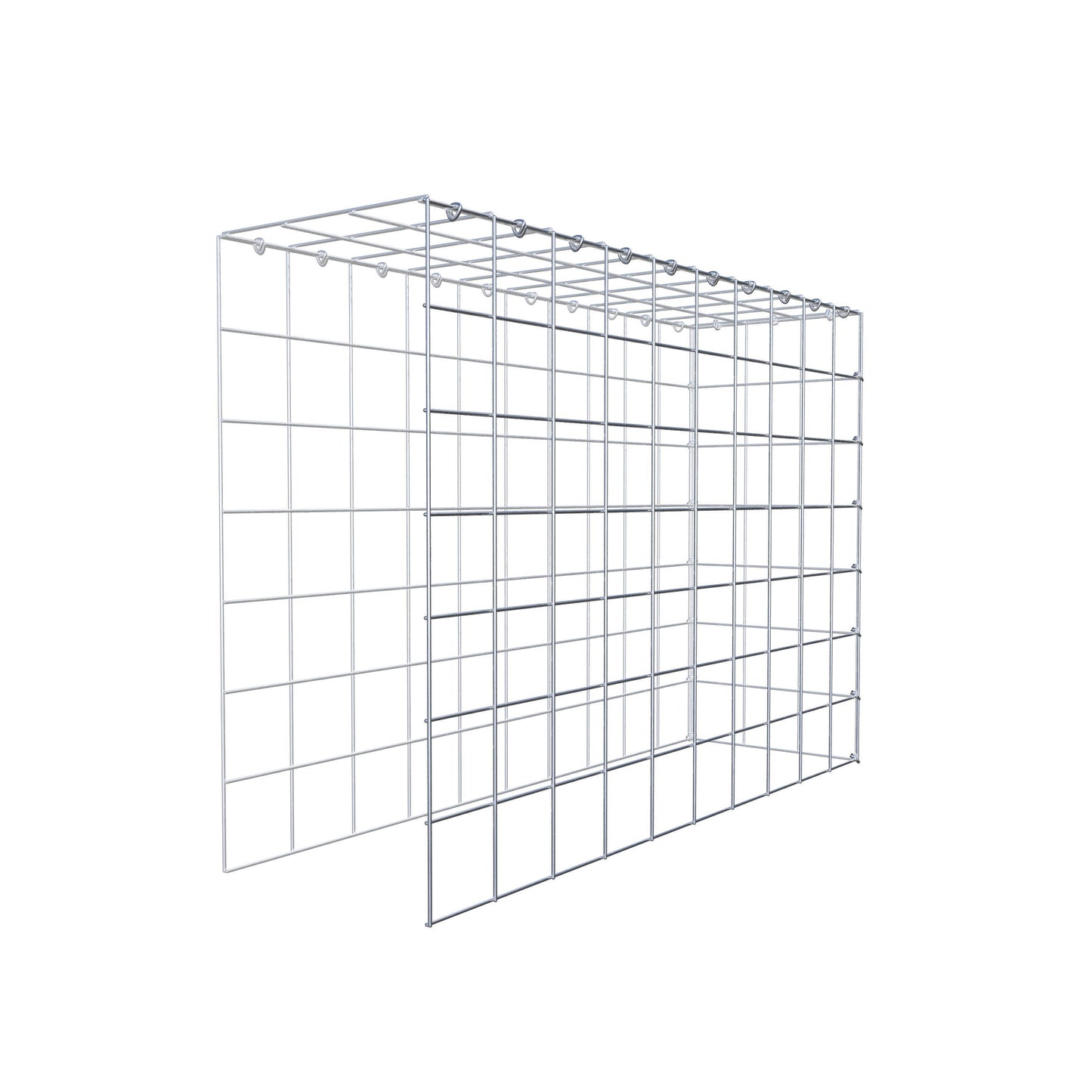 Anbaugabione Typ 4 100 cm x 70 cm x 30 cm (L x H x T), Maschenweite 10 cm x 10 cm, C-Ring