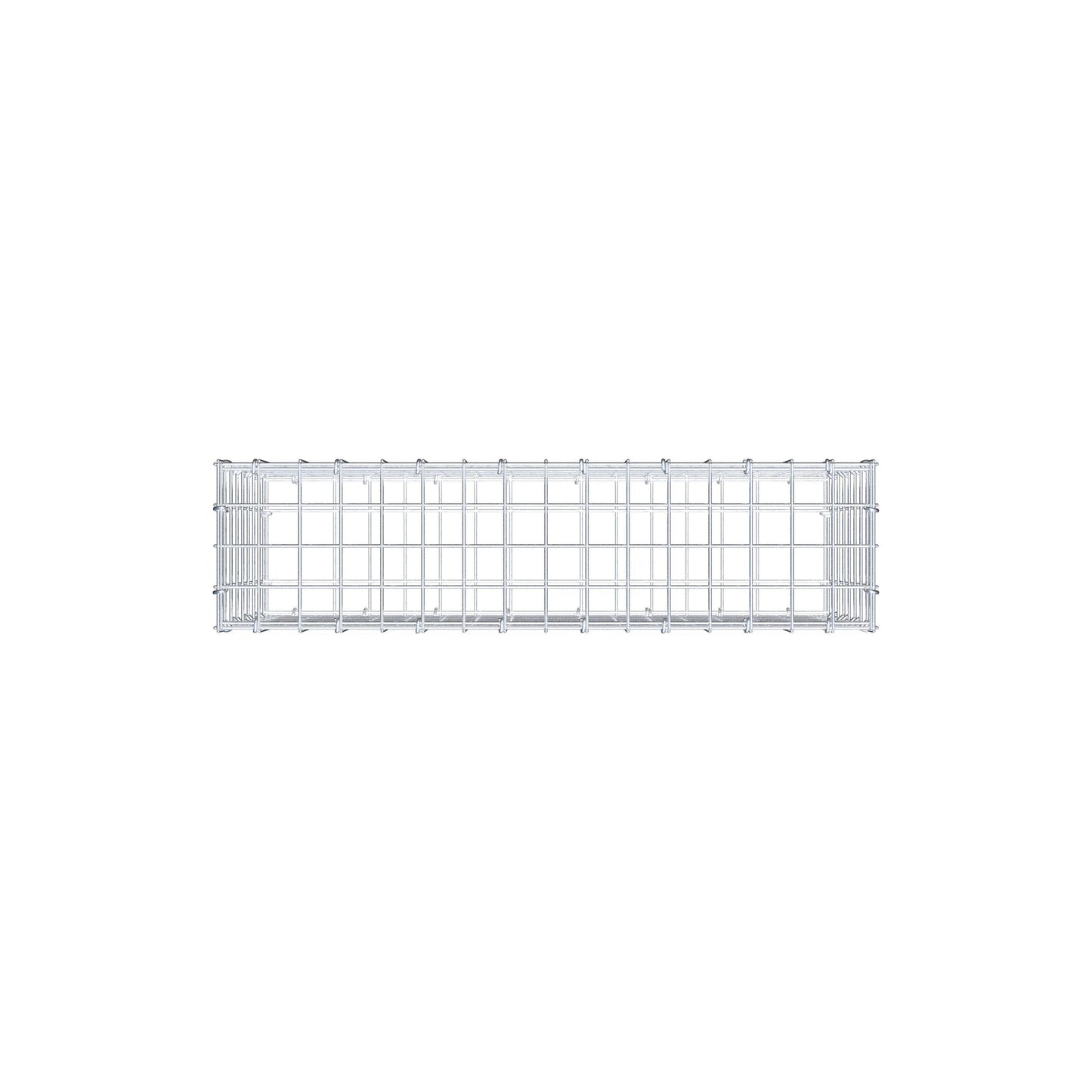 Schanskorf 80 cm x 40 cm x 20 cm (L x H x D), maaswijdte 5 cm x 5 cm, C-ring