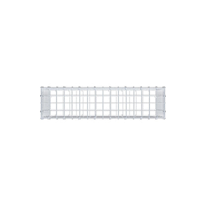 Schanskorf 80 cm x 40 cm x 20 cm (L x H x D), maaswijdte 5 cm x 5 cm, C-ring