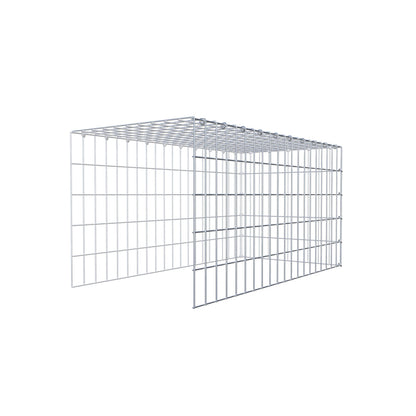 Gavión adicional tipo 4 100 cm x 50 cm x 50 cm (L x A x P), malla 5 cm x 10 cm, anillo en C