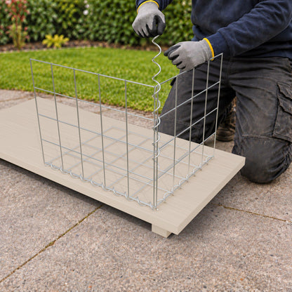 Gabion 50 cm x 40 cm x 40 cm (L x H x D), maskestørrelse 10 cm x 10 cm, spiral