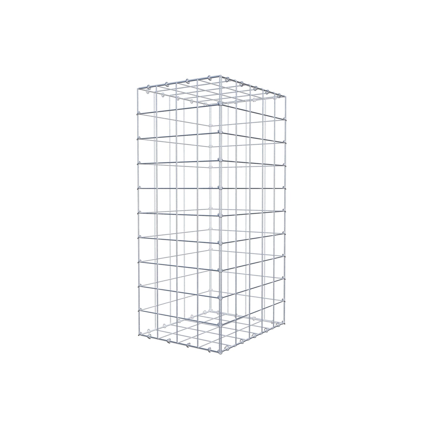 Gabione 100 cm x 50 cm x 40 cm (L x H x T), Maschenweite 10 cm x 10 cm, C-Ring