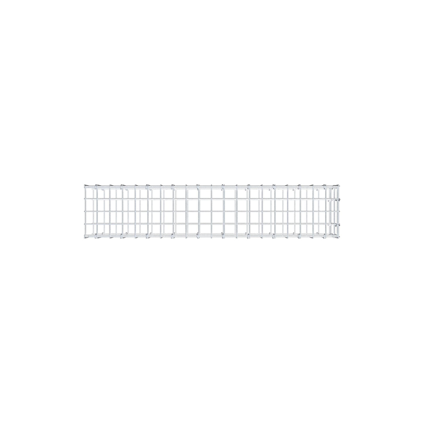 Gabião tipo 2 100 cm x 20 cm x 20 cm, malhagem 5 cm x 10 cm, anel C