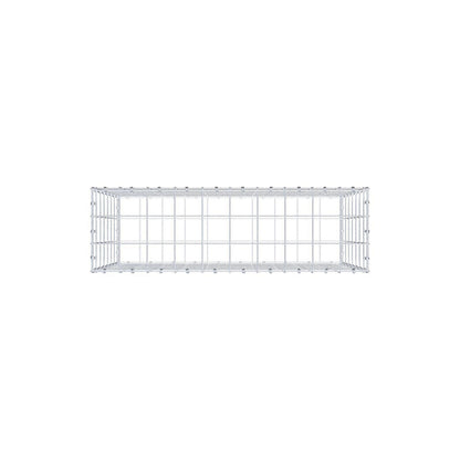 Schanskorf 100 cm x 70 cm x 30 cm (L x H x D), maaswijdte 10 x 10 cm, spiraalring
