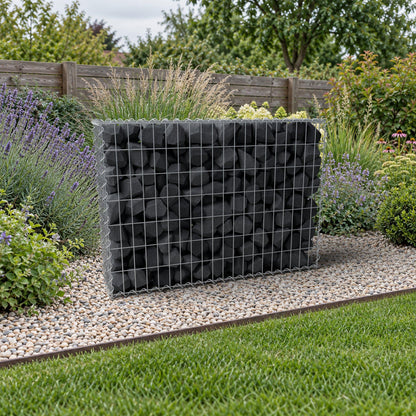 Gabion 100 cm x 70 cm x 20 cm (L x H x P), mailles 5 cm x 10 cm, spirale
