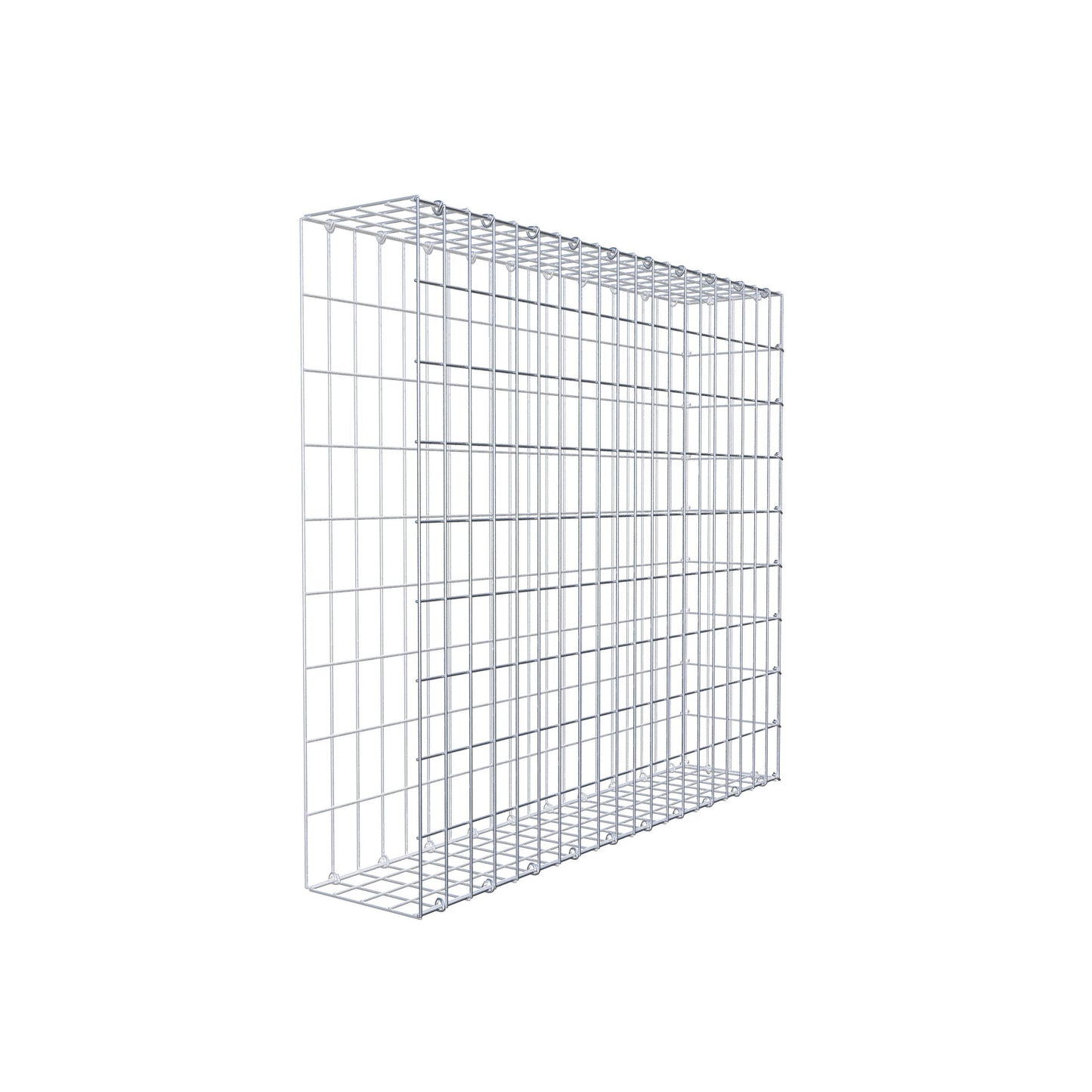 Opzetpaal type 2 100 cm x 90 cm x 20 cm, maaswijdte 5 cm x 10 cm, C-ring