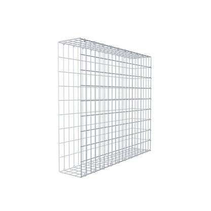Opzetpaal type 2 100 cm x 90 cm x 20 cm, maaswijdte 5 cm x 10 cm, C-ring