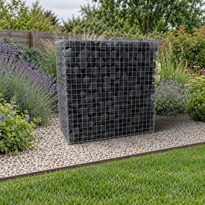 Gabion 100 cm x 100 cm x 50 cm (L x H x D), maskstorlek 5 cm x 5 cm, spiral