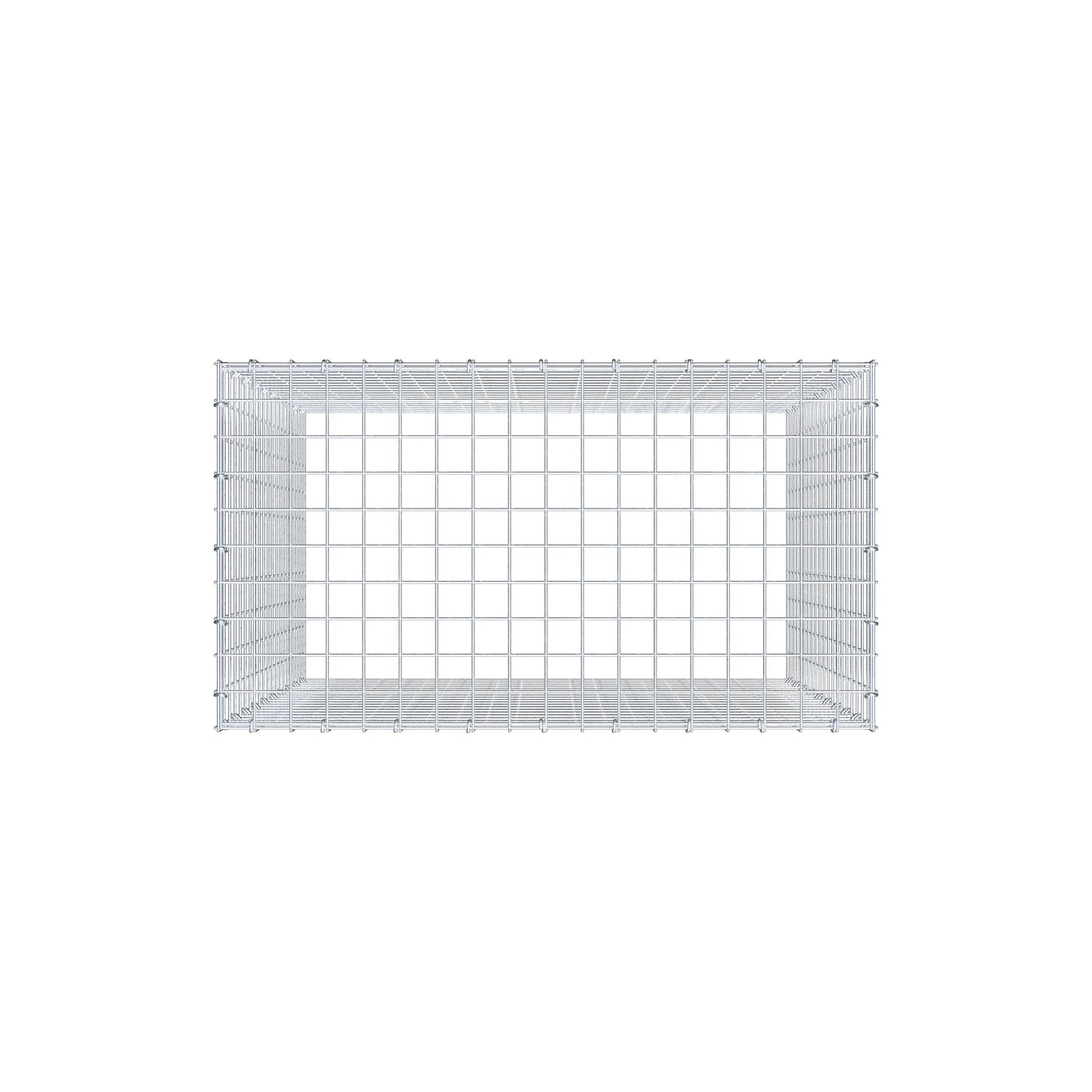 Gavión complementario de tipo 3 100 cm x 90 cm x 50 cm (L x A x P), malla 5 cm x 5 cm, anillo en C