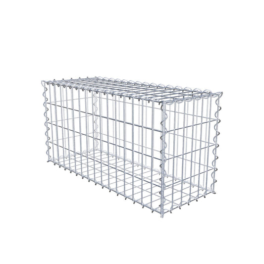 Gabion 80 cm x 40 cm x 30 cm (L x H x D), maskstorlek 5 cm x 10 cm, spiral