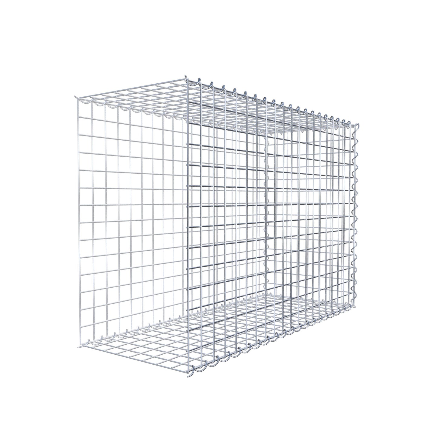 Add-on schanskorf type 2 100 cm x 70 cm x 40 cm (L x H x D), maaswijdte 5 cm x 5 cm, spiraalvormig