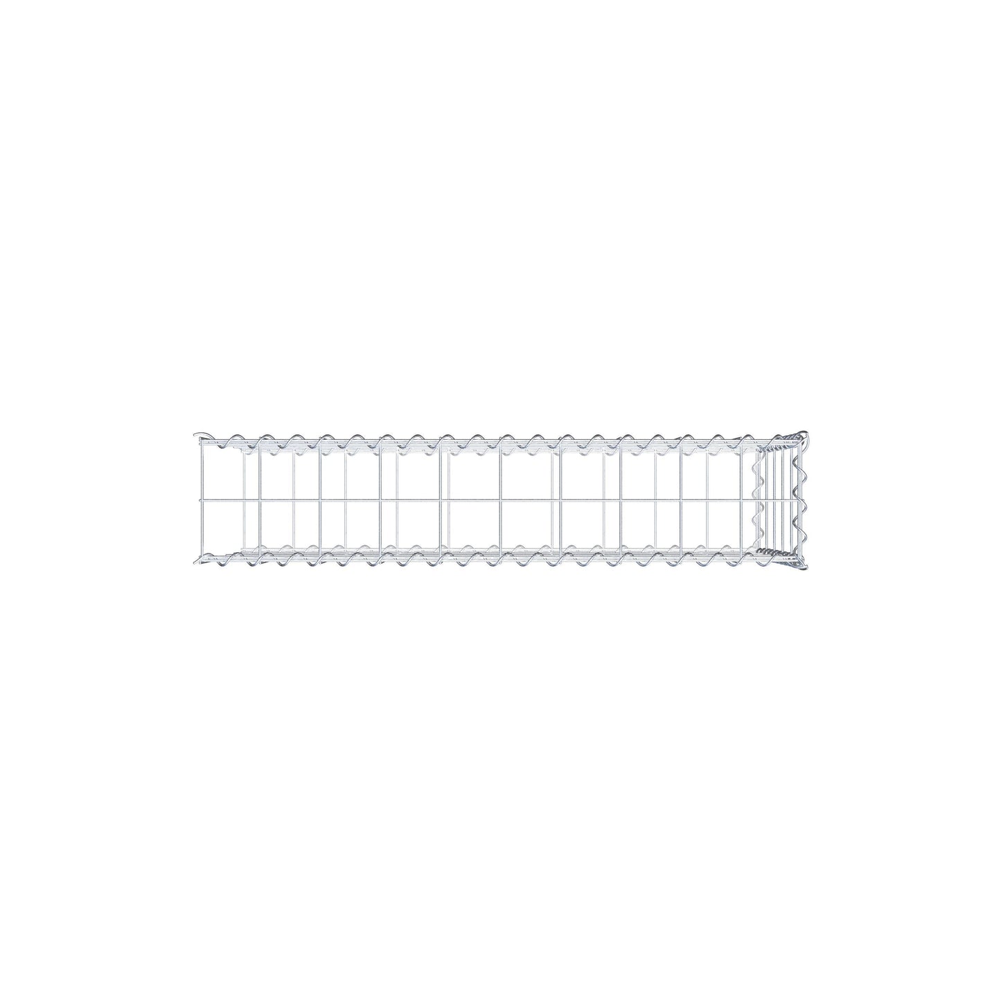 Gabbione aggiuntivo tipo 2 100 cm x 50 cm x 20 cm (L x H x P), dimensione maglia 10 cm x 10 cm, a spirale