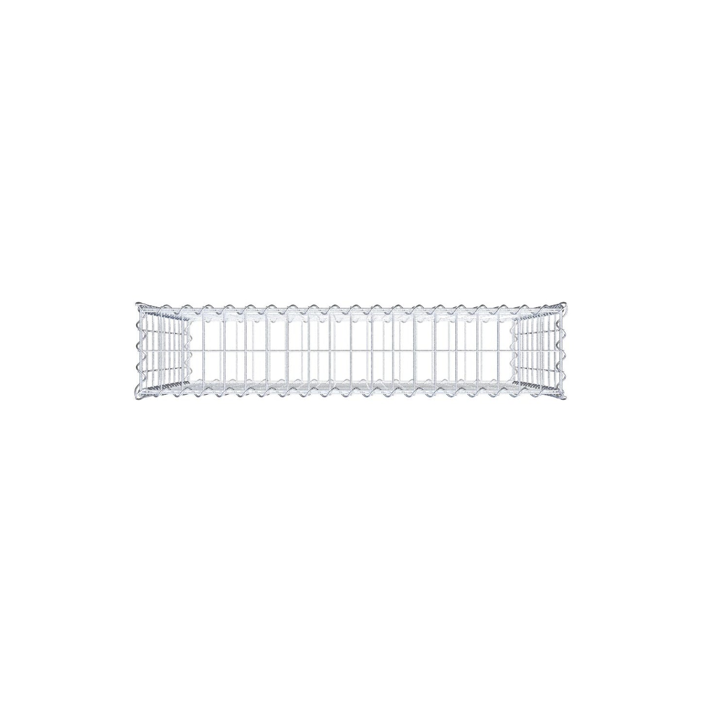 Gabion 100 cm x 90 cm x 20 cm (L x H x D), maskestørrelse 5 cm x 10 cm, spiral