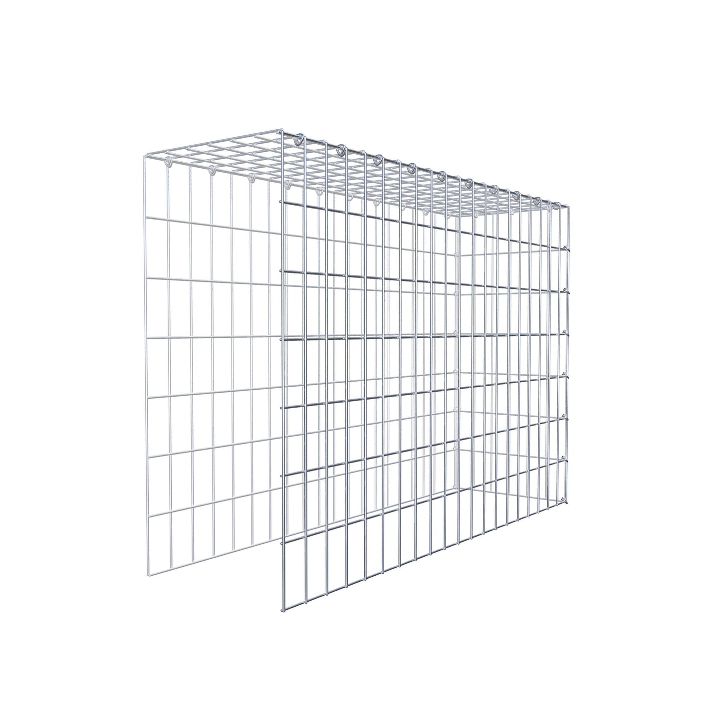 Pila adicional tipo 4 100 cm x 70 cm x 30 cm (L x A x P), malla 5 cm x 10 cm, anillo en C