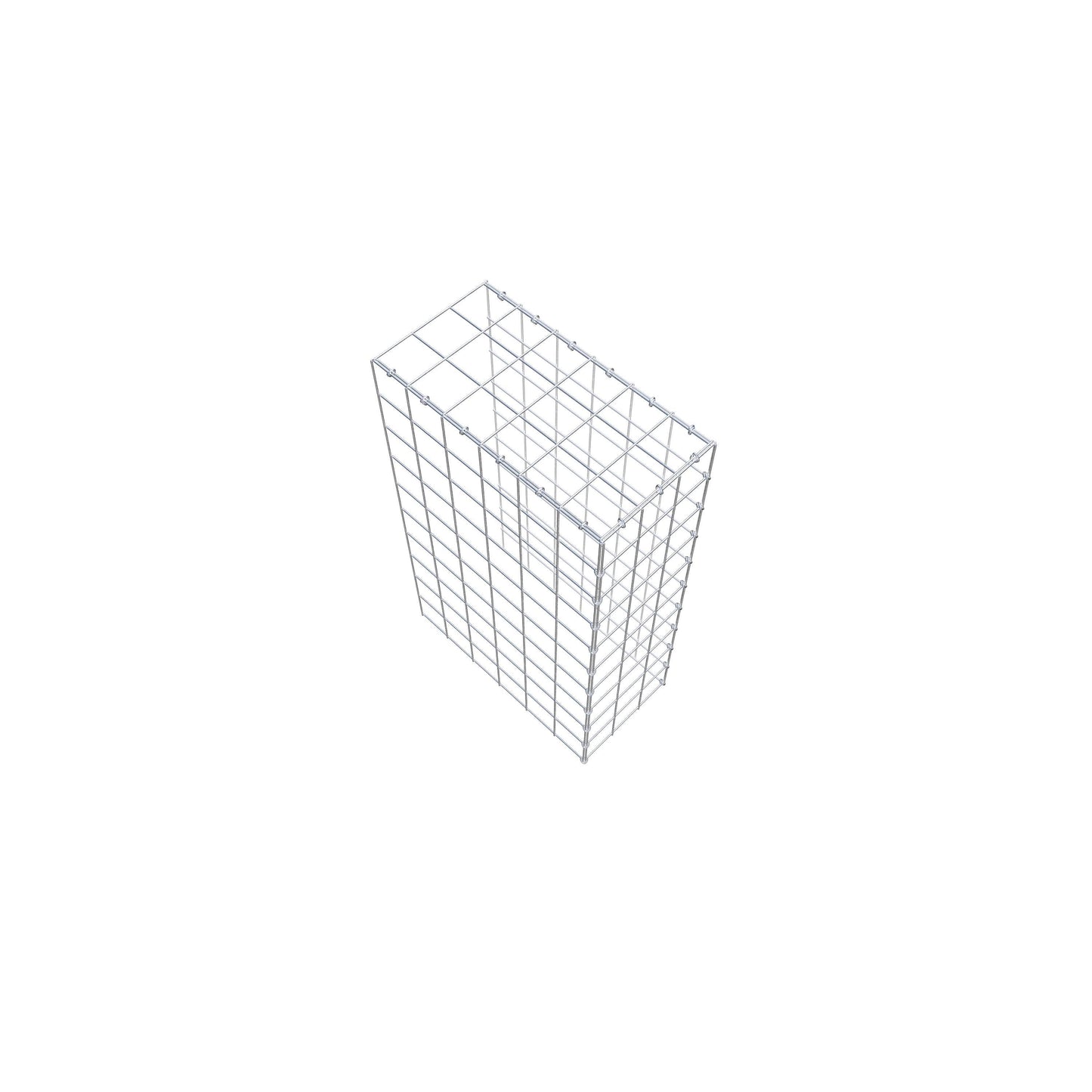 Gavión adicional tipo 4 100 cm x 60 cm x 30 cm (L x A x P), malla 10 cm x 10 cm, anillo en C