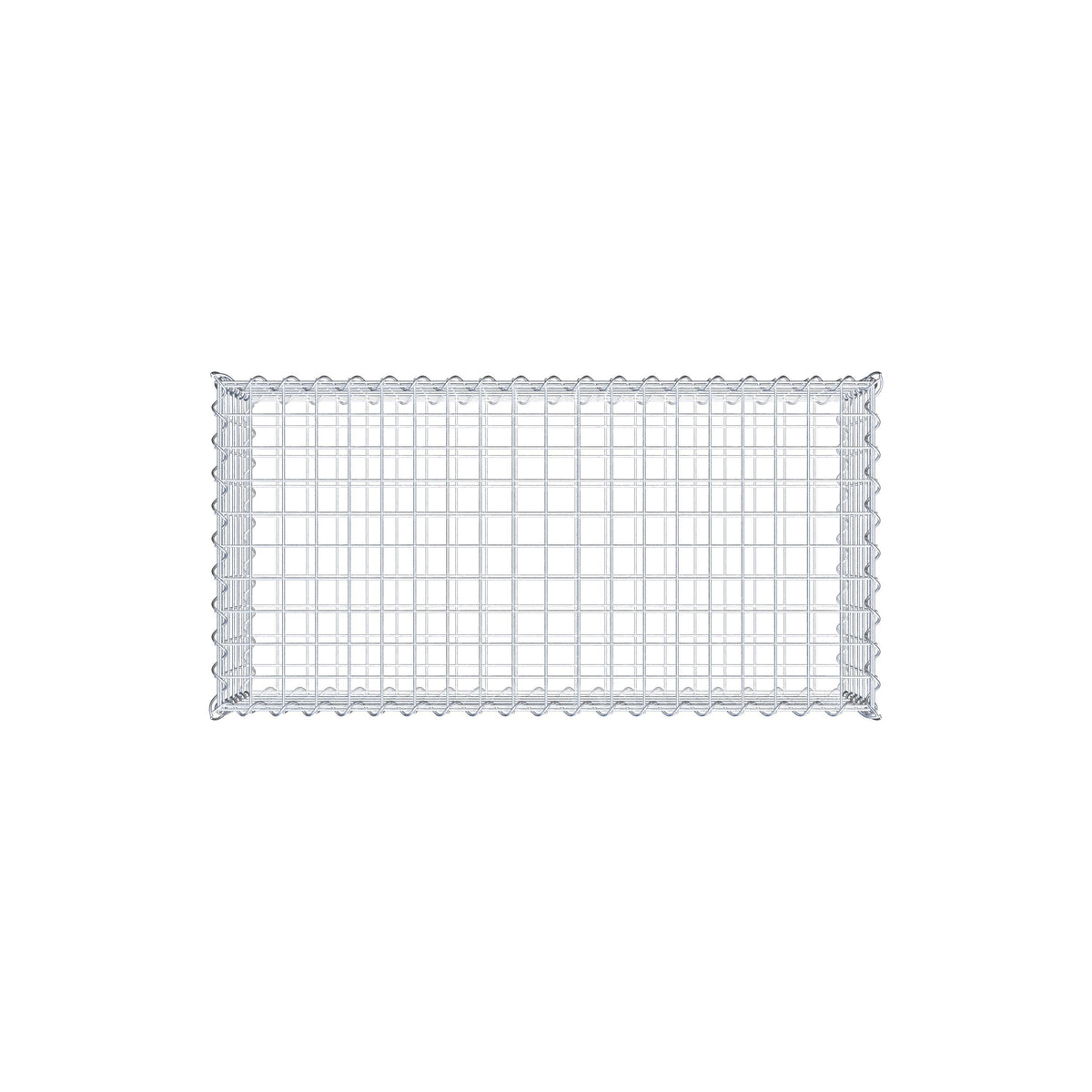 Gabion 100 cm x 30 cm x 50 cm (L x H x D), mesh size 5 cm x 5 cm, spiral