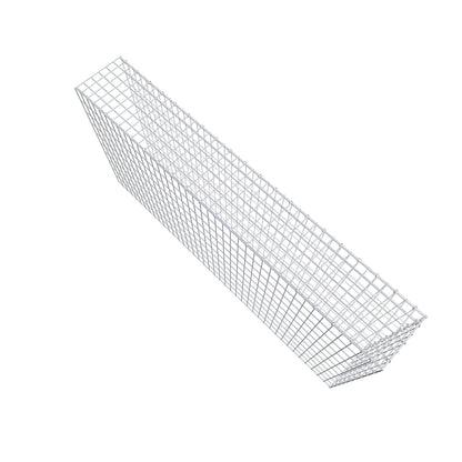Gabbione aggiuntivo tipo 4 200 cm x 100 cm x 30 cm (L x H x P), maglia 5 cm x 10 cm, anello a C