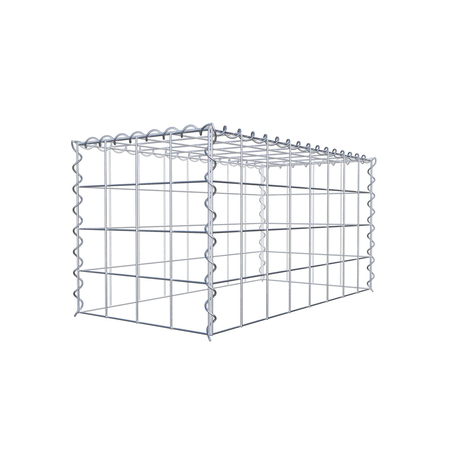 Add-on schanskorf type 3 80 cm x 40 cm x 40 cm (L x H x D), maaswijdte 10 cm x 10 cm, spiraal