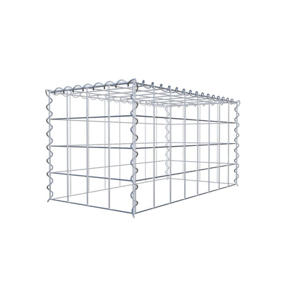 Add-on schanskorf type 3 80 cm x 40 cm x 40 cm (L x H x D), maaswijdte 10 cm x 10 cm, spiraal