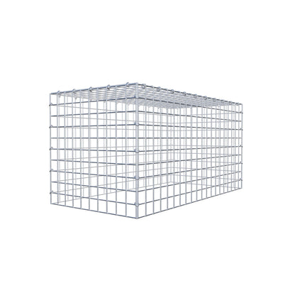 Gavión complementario de tipo 3 100 cm x 50 cm x 50 cm (largo x alto x fondo), malla 5 cm x 5 cm, anillo en C