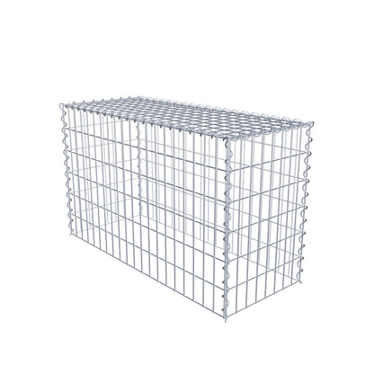 Extra gabion typ 3 100 cm x 60 cm x 40 cm (L x H x D), maskstorlek 5 cm x 10 cm, spiral