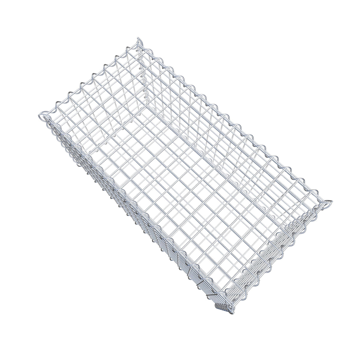 Gabione 80 cm x 40 cm x 40 cm (L x H x T), Maschenweite 5 cm x 5 cm, Spirale