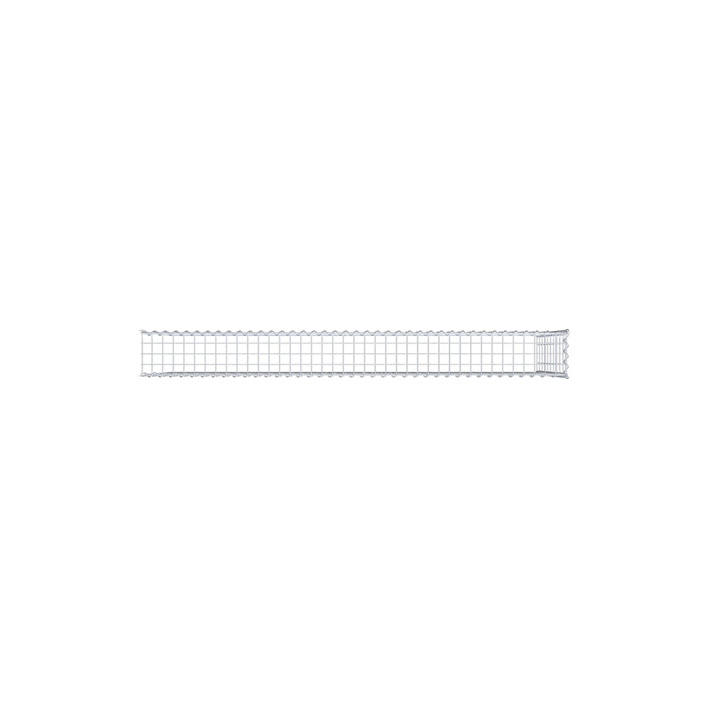 Add-on schanskorf type 4 200 cm x 100 cm x 20 cm (L x H x D), maaswijdte 5 cm x 10 cm, spiraalvormig