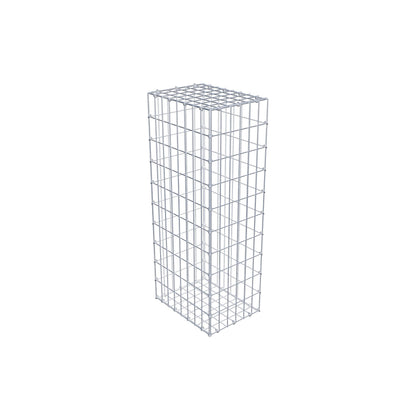 Gabião 100 cm x 40 cm x 30 cm (C x A x P), malhagem 5 cm x 10 cm, anel C