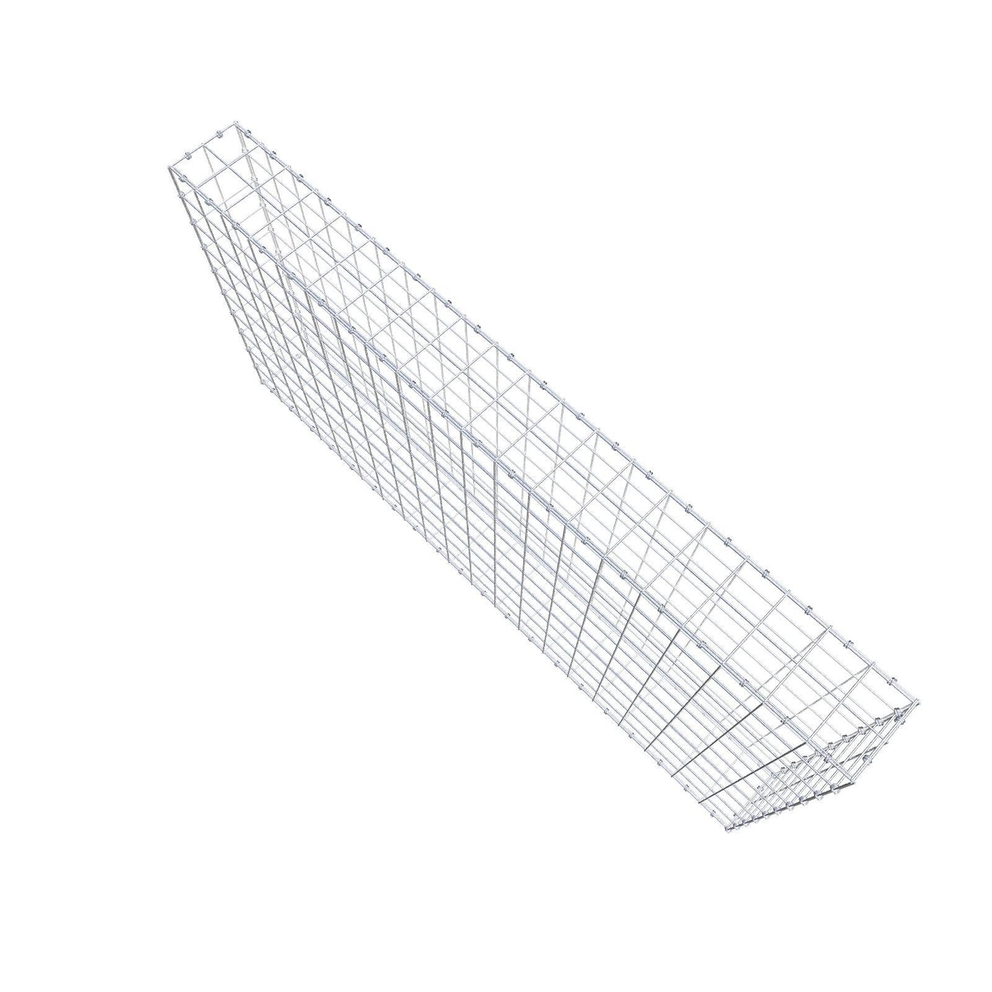 Schanskorf 200 cm x 100 cm x 20 cm (L x H x D), maaswijdte 10 x 10 cm, spiraalring