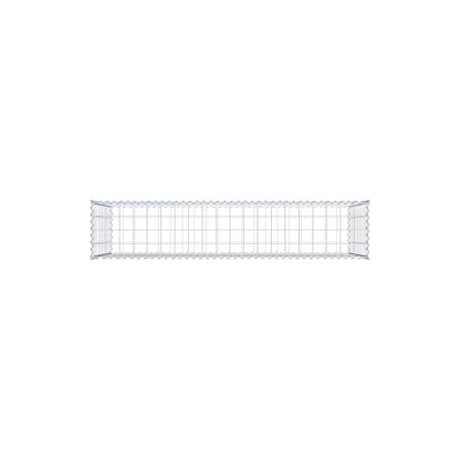 Schanskorf 200 cm x 100 cm x 40 cm (L x H x D), maaswijdte 10 cm x 10 cm, spiraalvormig