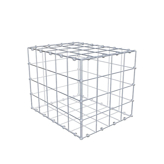 Schanskorf 50 cm x 40 cm x 40 cm (L x H x D), maaswijdte 10 x 10 cm, spiraalring