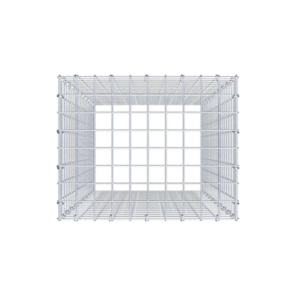 Type 3 oplegkorf 100 cm x 50 cm x 40 cm (L x H x D), maaswijdte 5 cm x 5 cm, C-ring
