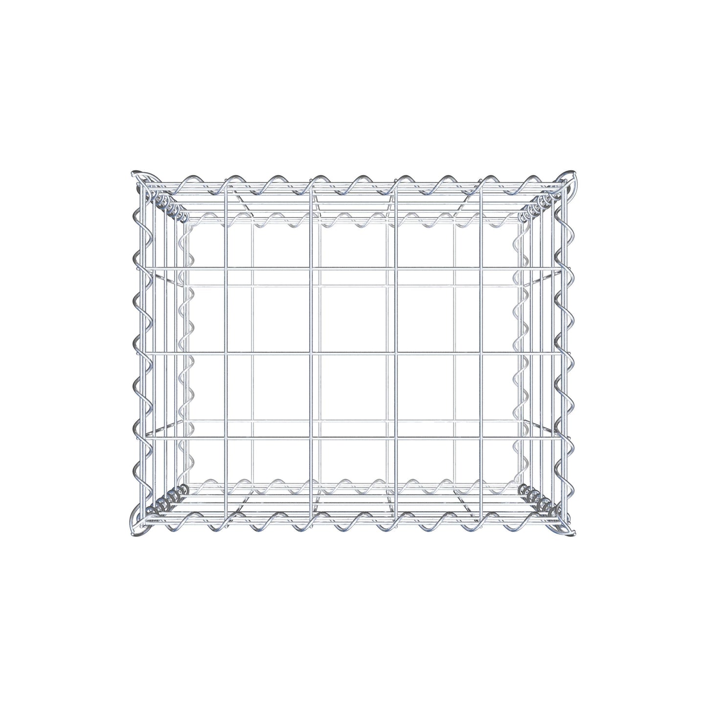Gabion 50 cm x 40 cm x 40 cm (L x H x D), maskstorlek 10 cm x 10 cm, spiral