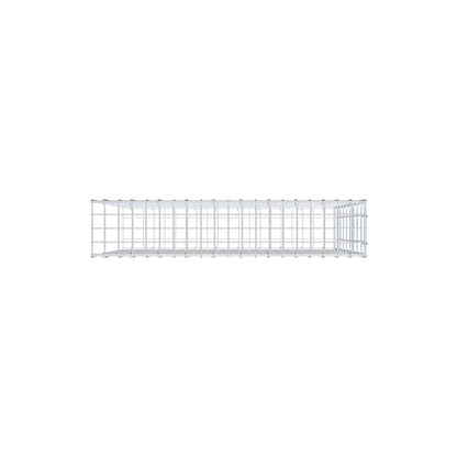 Opzetpaal type 2 100 cm x 90 cm x 20 cm, maaswijdte 5 cm x 10 cm, C-ring