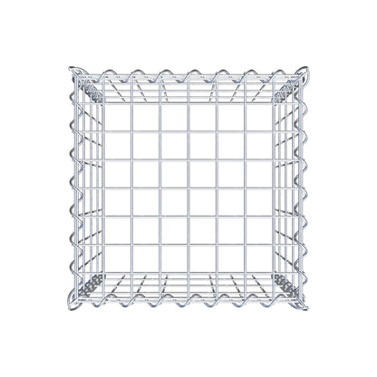 Add-on schanskorf type 3 40 cm x 40 cm x 40 cm (L x H x D), maaswijdte 5 cm x 10 cm, spiraalvormig