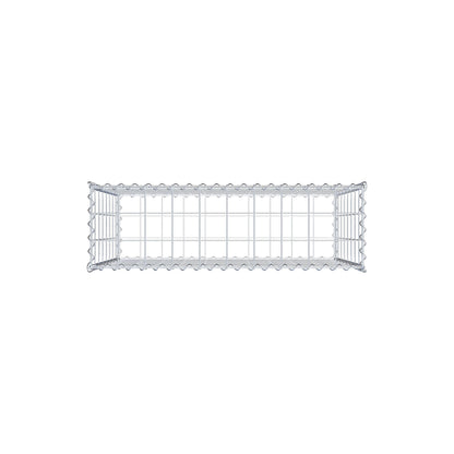 Gabião 100 cm x 80 cm x 30 cm (C x A x P), malhagem 10 cm x 10 cm, espiral