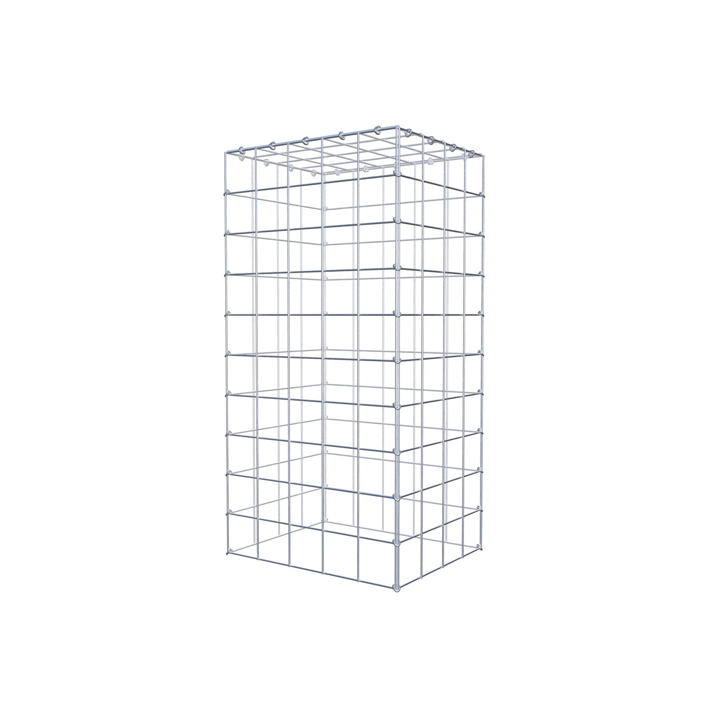 Anbaugabione Typ 3 100 cm x 40 cm x 50 cm (L x H x T), Maschenweite 10 cm x 10 cm, C-Ring