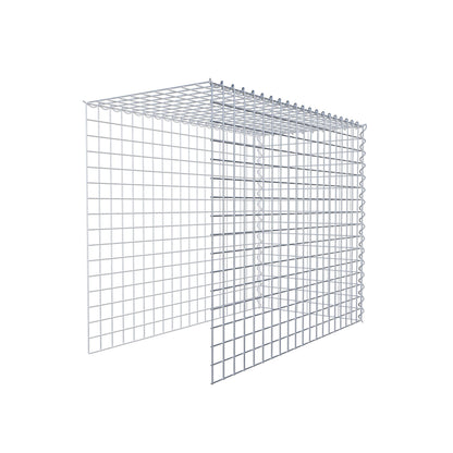 Add-on schanskorf type 4 100 cm x 80 cm x 50 cm (L x H x D), maaswijdte 5 cm x 5 cm, spiraalvormig