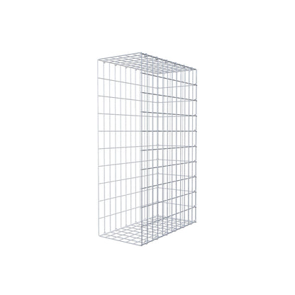 Monteret gabion type 2 100 cm x 60 cm x 30 cm, maskestørrelse 5 cm x 10 cm, C-ring