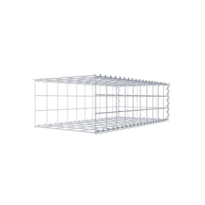 Opbouw schanskorf type 2 100 cm x 30 cm x 50 cm (L x H x D), maaswijdte 10 cm x 10 cm, spiraal