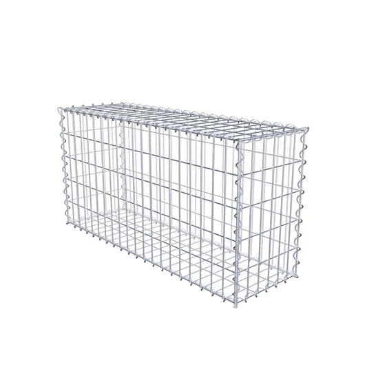 Economy set 3x schanskorf 100 cm x 50 cm x 30 cm (L x H x D), maaswijdte 5 cm x 10 cm, spiraal