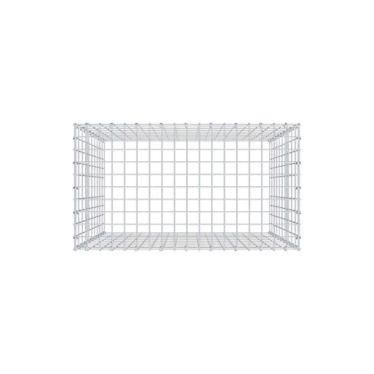 Type 3 oplegkorf 100 cm x 90 cm x 50 cm (L x H x D), maaswijdte 5 cm x 10 cm, C-ring