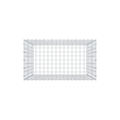 Type 3 oplegkorf 100 cm x 90 cm x 50 cm (L x H x D), maaswijdte 5 cm x 10 cm, C-ring